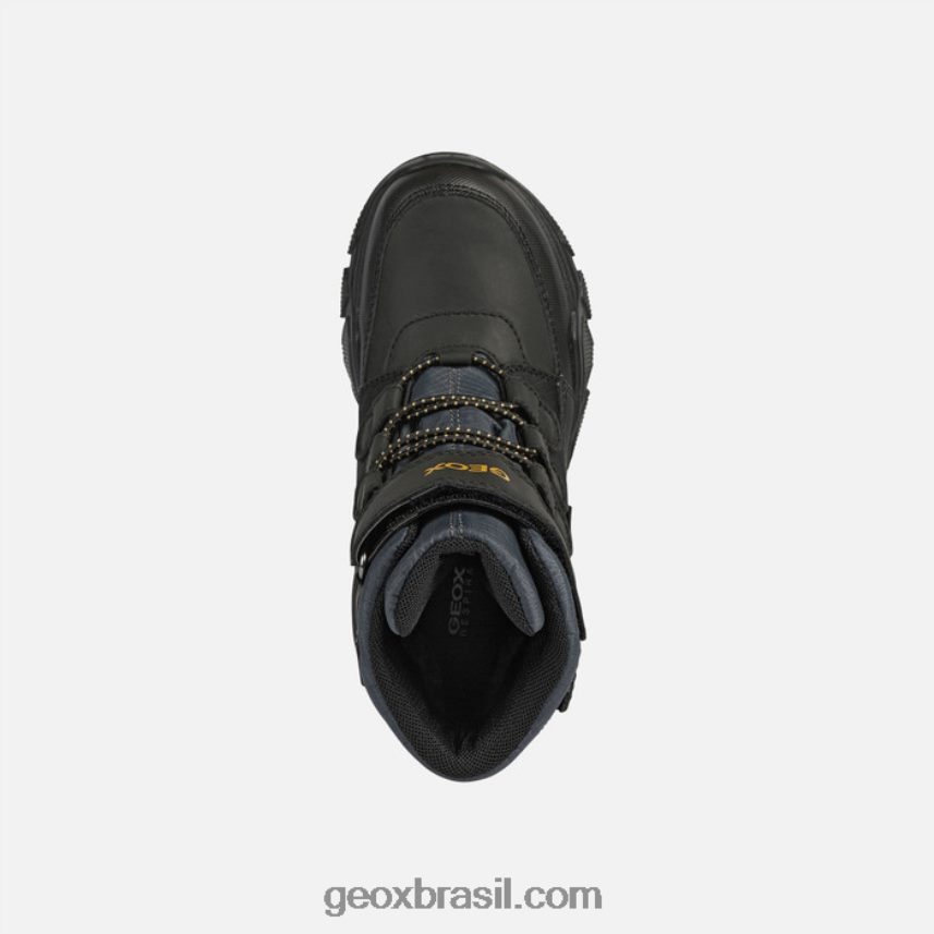 menino abx nevegal preto/amarelo escuro Geox 28TF8X1420