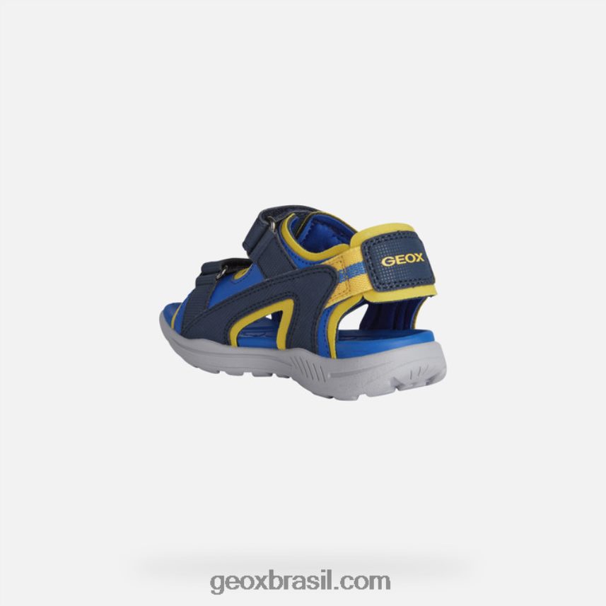 garoto vaniett marinho/amarelo Geox 28TF8X1375