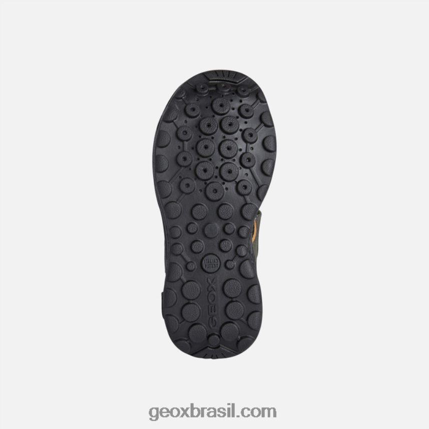 garoto vaniett militar/laranja Geox 28TF8X1313