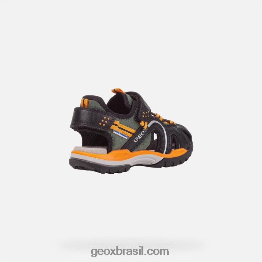 menino boreal preto/laranja Geox 28TF8X1277