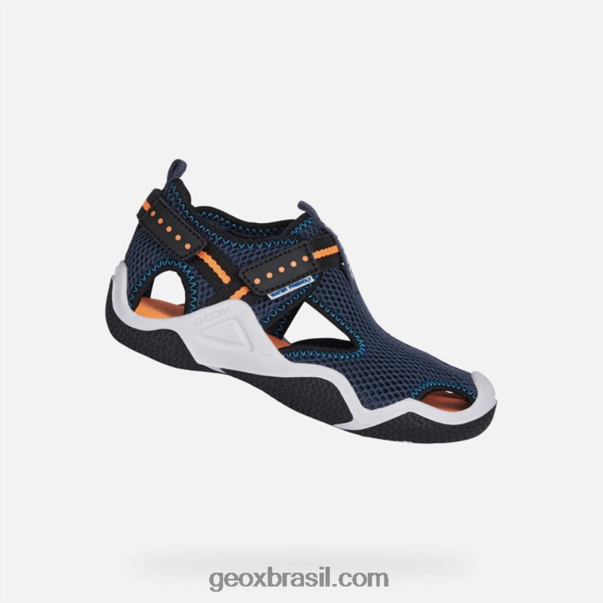 pernalta júnior laranja marinho/fluo Geox 28TF8X1349