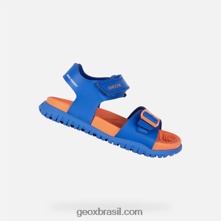sandália fusbetto júnior real/laranja Geox 28TF8X1053