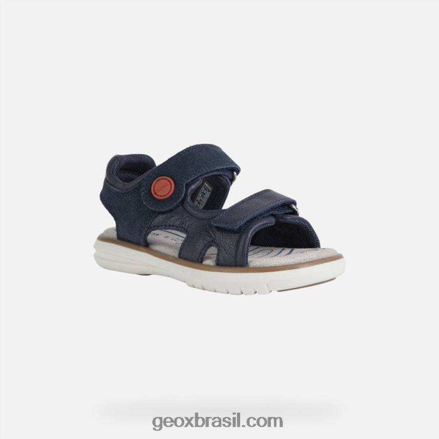 sandália maratea boy marinho/vermelho escuro Geox 28TF8X1946