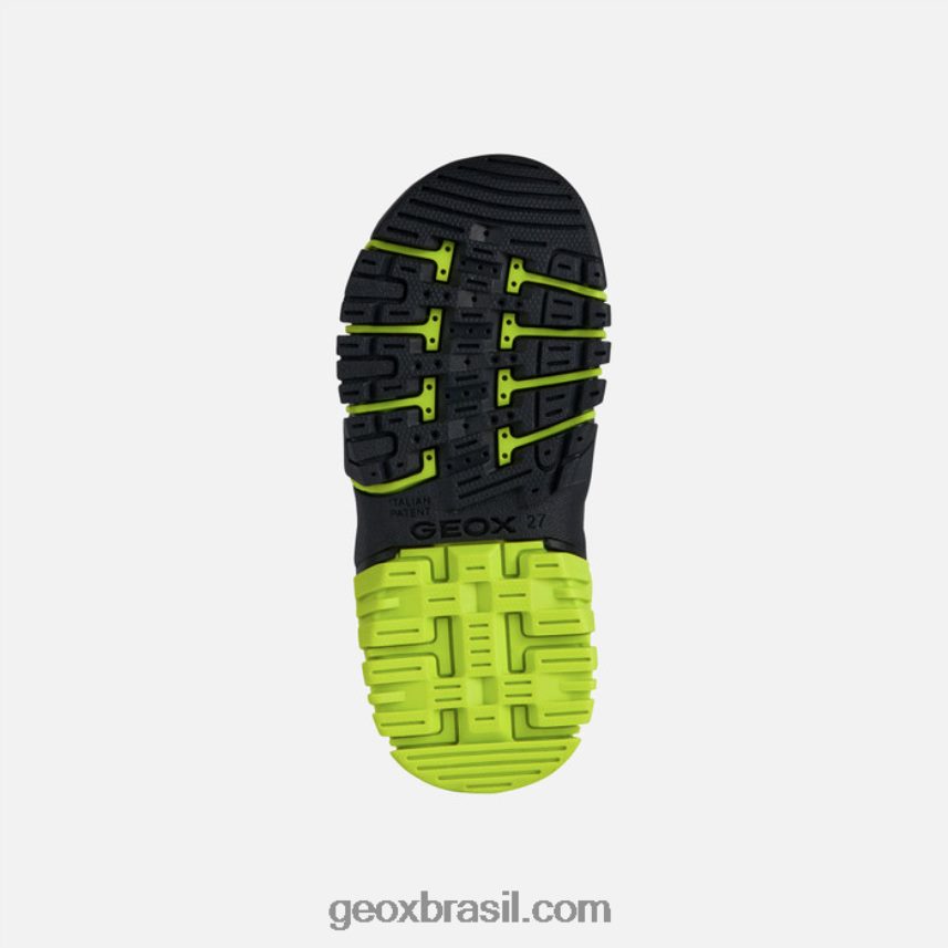 sandália menino dynomix marinho/limão Geox 28TF8X1272