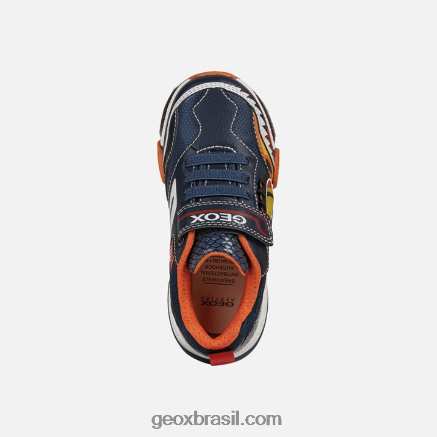 garoto bayônico marinho/laranja Geox 28TF8X1398
