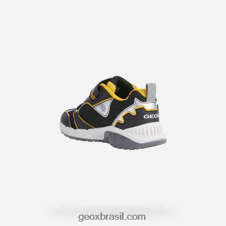 garoto espacial Preto amarelo Geox 28TF8X1374