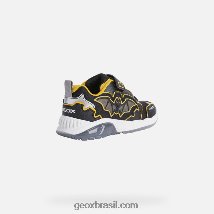 garoto espacial Preto amarelo Geox 28TF8X1374