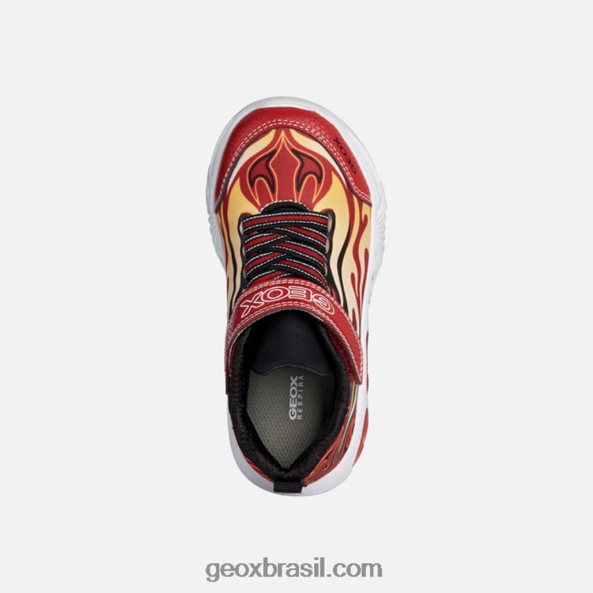 menino assistente vermelho preto Geox 28TF8X1943