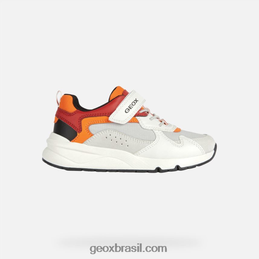 garotinho branco/vermelho Geox 28TF8X1976