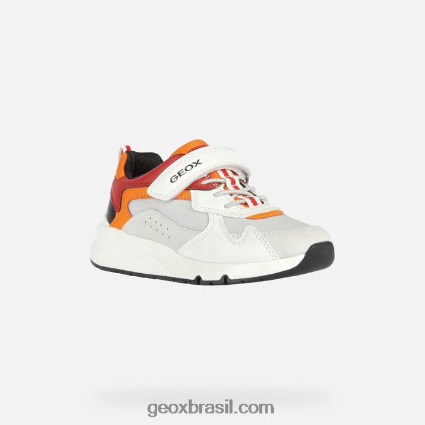 garotinho branco/vermelho Geox 28TF8X1976
