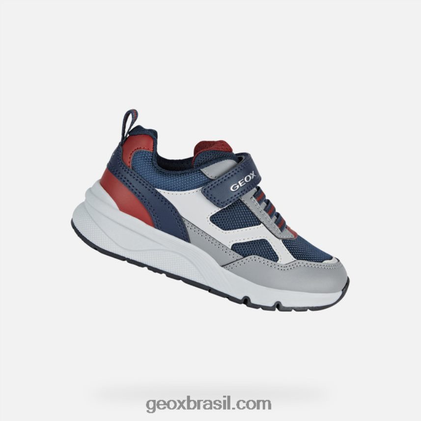 garotinho cinza/marinho Geox 28TF8X1322