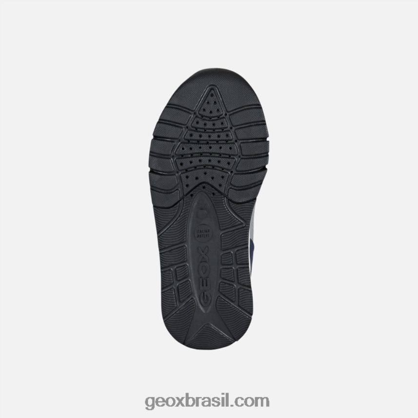 garotinho cinza/marinho Geox 28TF8X1322