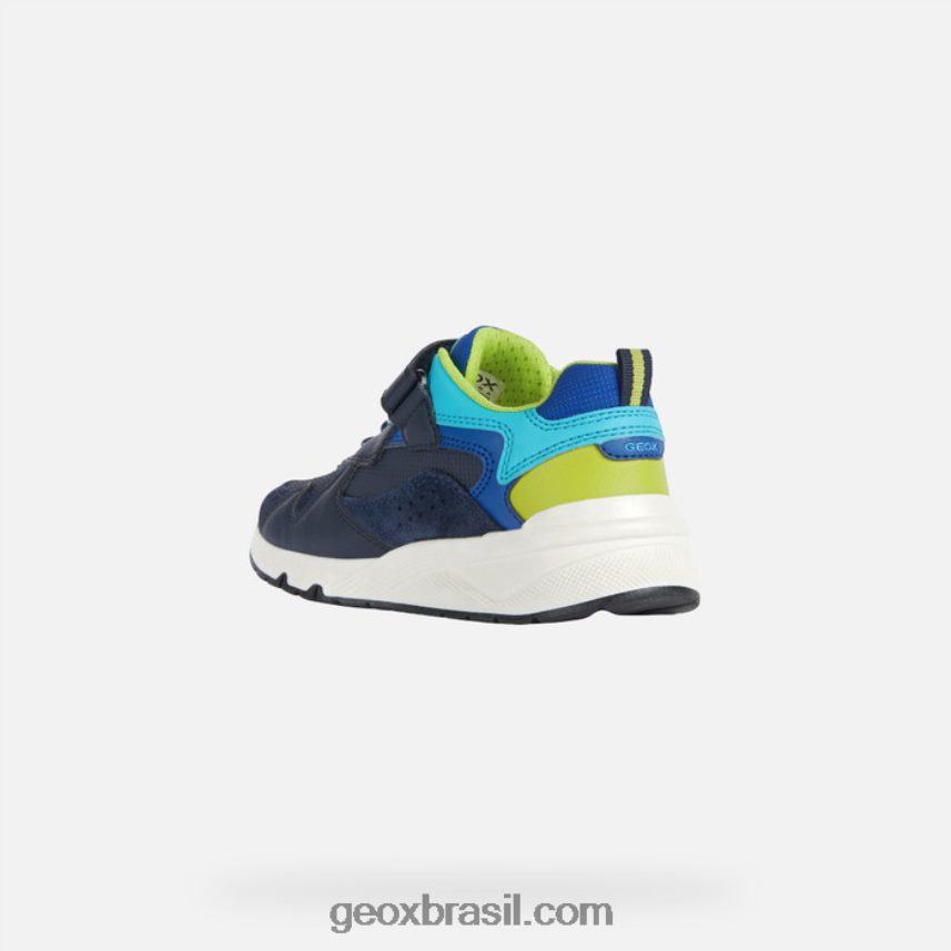 garotinho marinho/limão Geox 28TF8X1977