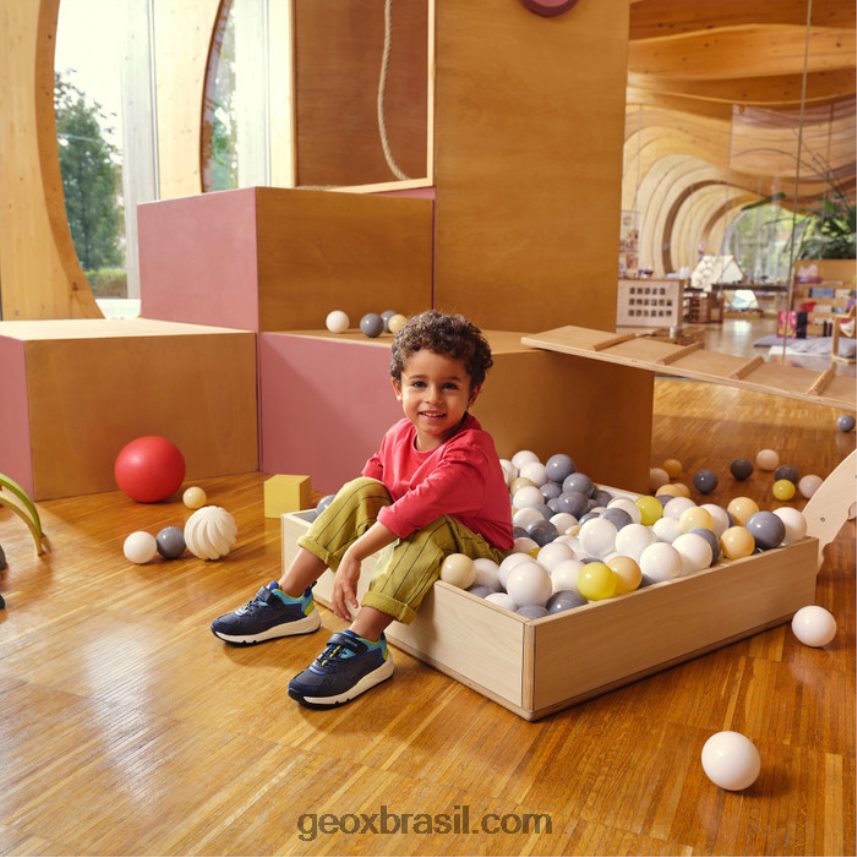 garotinho marinho/limão Geox 28TF8X1977