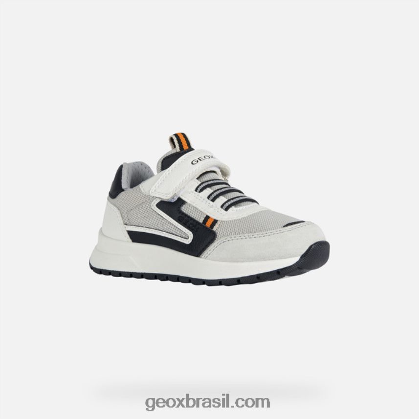 garoto briezee Branco preto Geox 28TF8X1978