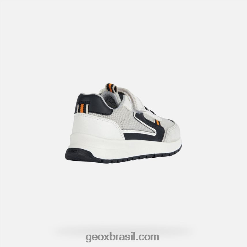 garoto briezee Branco preto Geox 28TF8X1978
