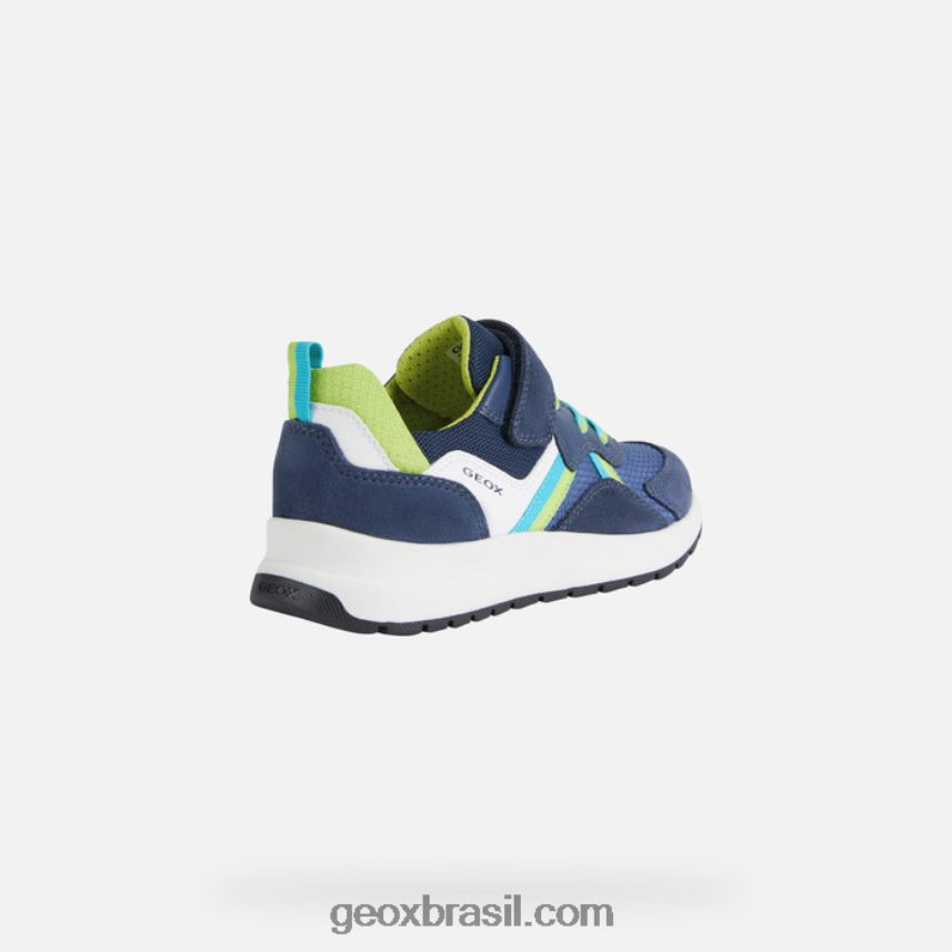 garoto briezee marinho/limão Geox 28TF8X1394