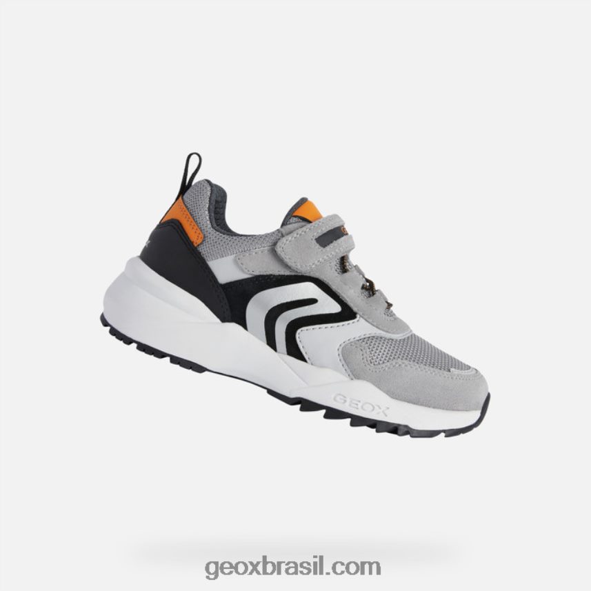 garoto heevok cinza/laranja Geox 28TF8X1360