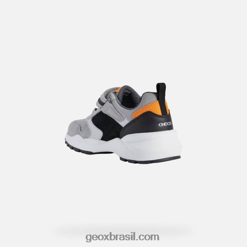 garoto heevok cinza/laranja Geox 28TF8X1360