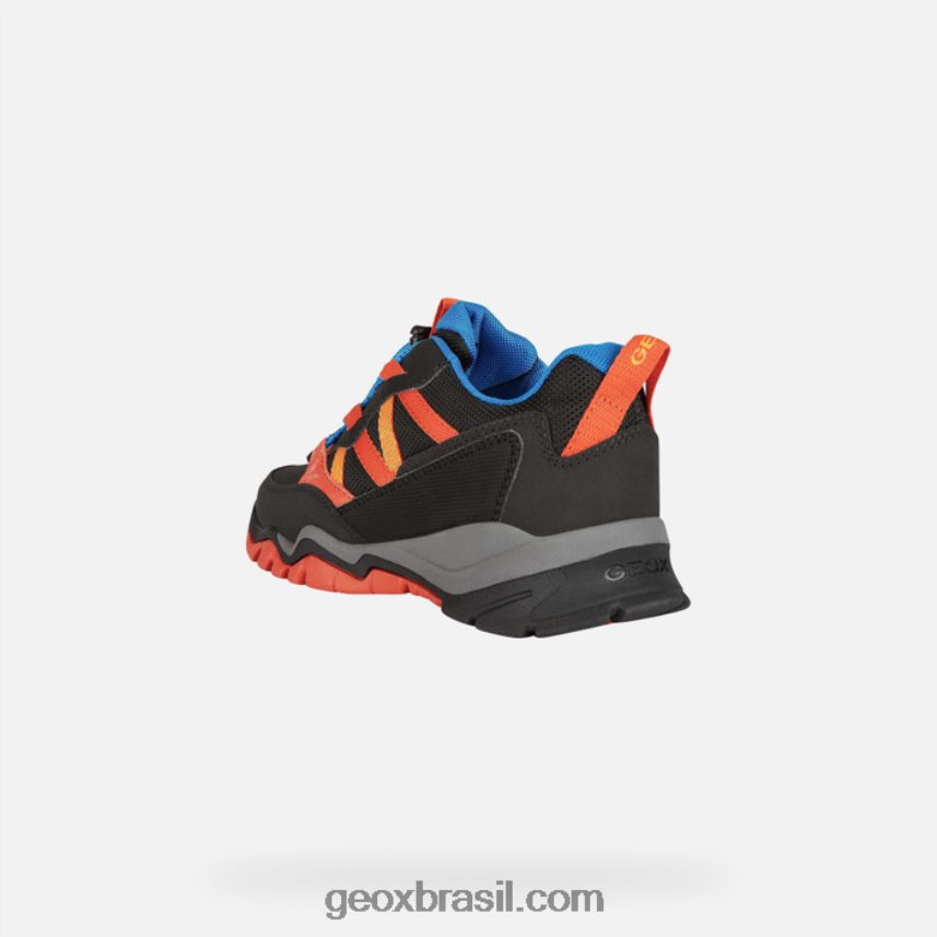 garoto montrack abx preto/laranja Geox 28TF8X1354