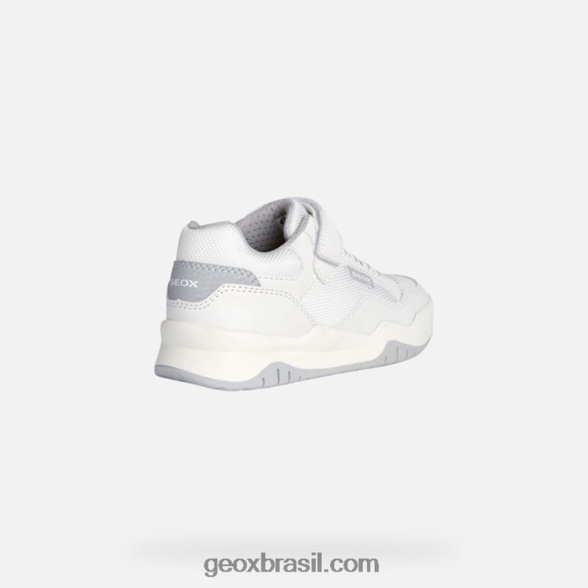 garoto perth branco/cinza claro Geox 28TF8X1266