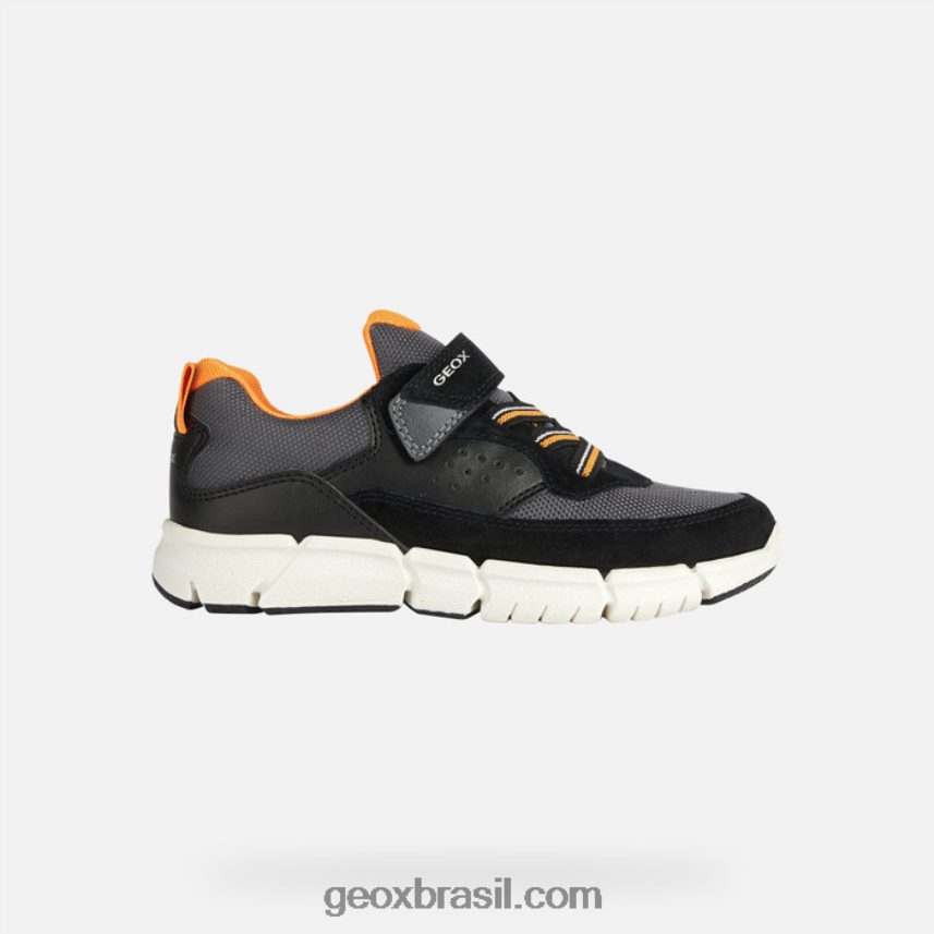 menino flexyper preto/laranja Geox 28TF8X1961