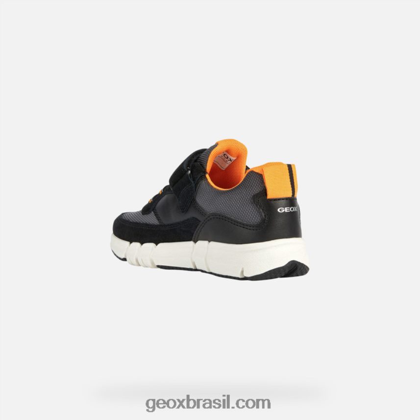 menino flexyper preto/laranja Geox 28TF8X1961