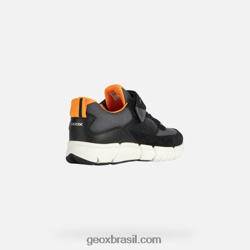 menino flexyper preto/laranja Geox 28TF8X1961