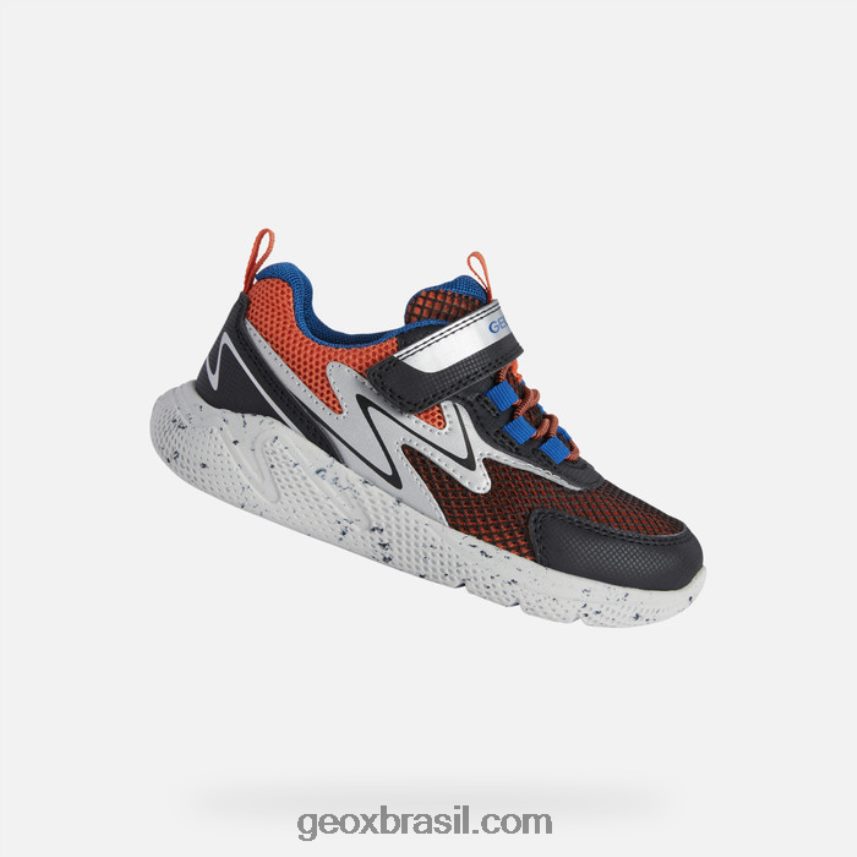 menino sprintye laranja/preto Geox 28TF8X1289