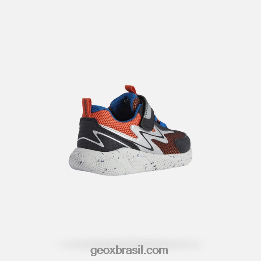 menino sprintye laranja/preto Geox 28TF8X1289