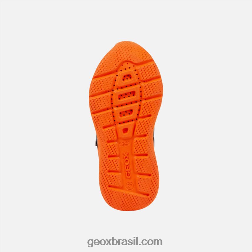 menino sprintye preto/laranja Geox 28TF8X1310